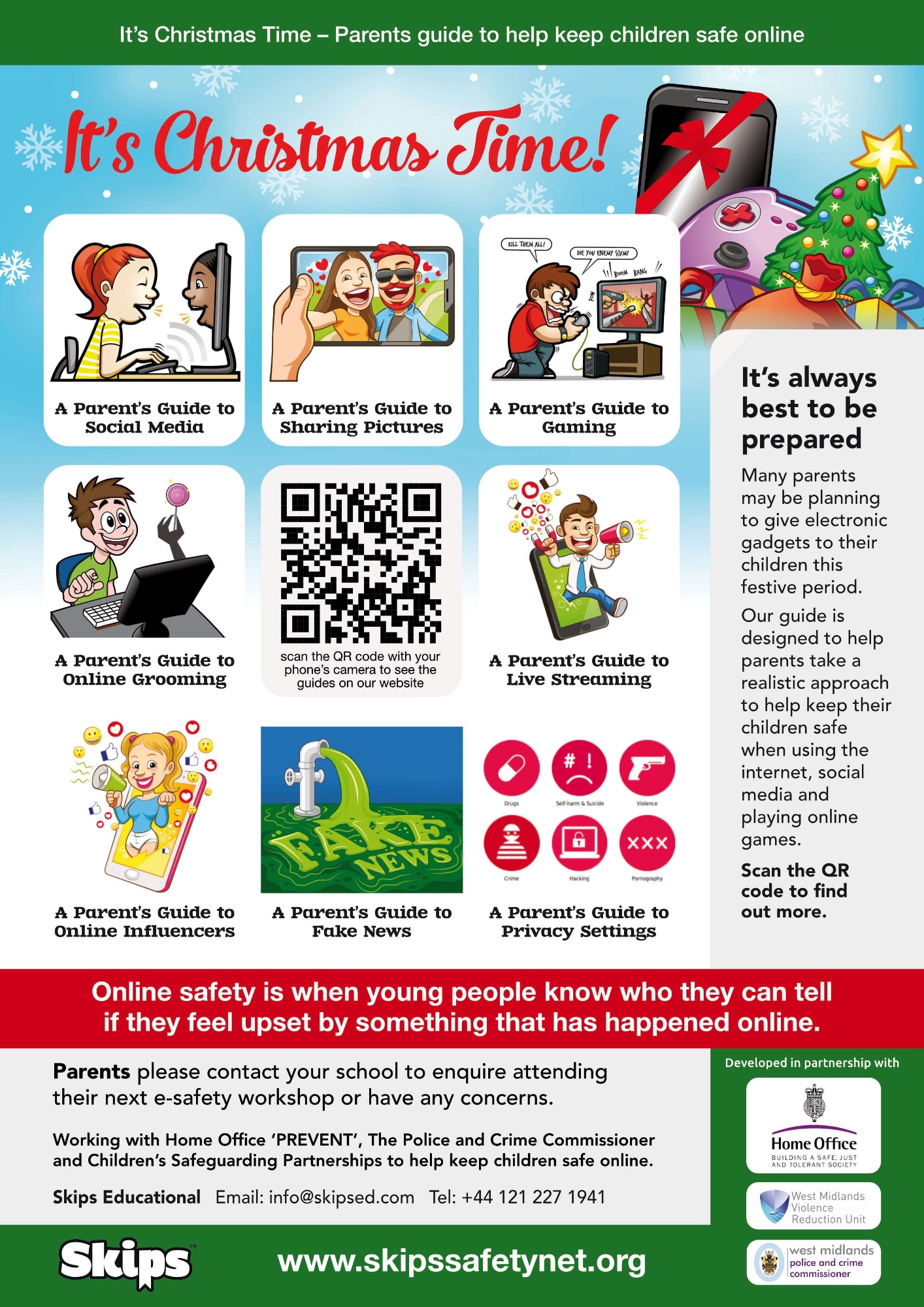 Keeping children safe online leaflet