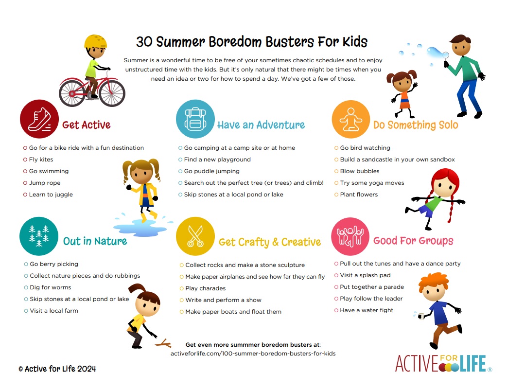 Summer boredom busters
