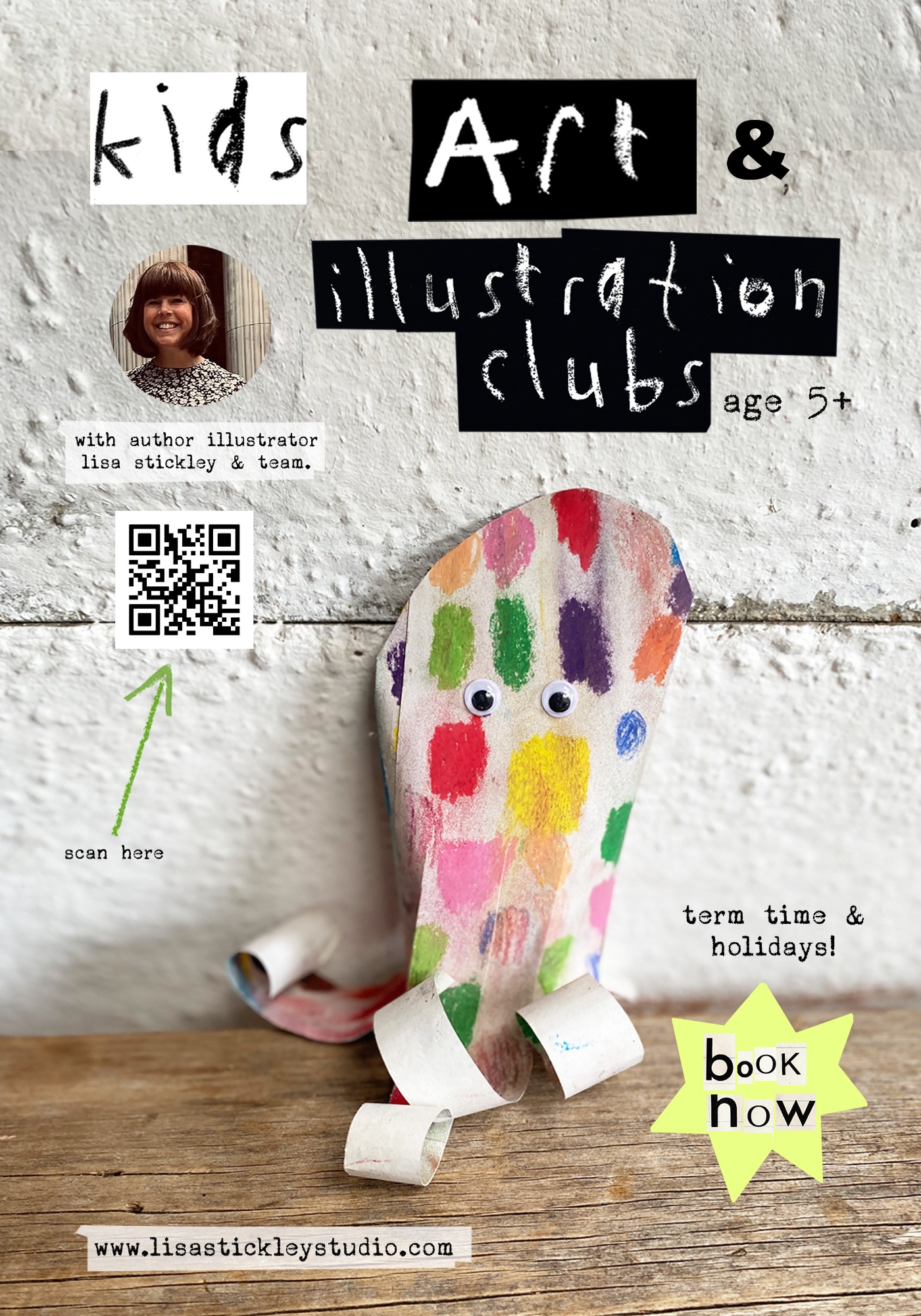 Kids Art & Illustration Clubs Poster 