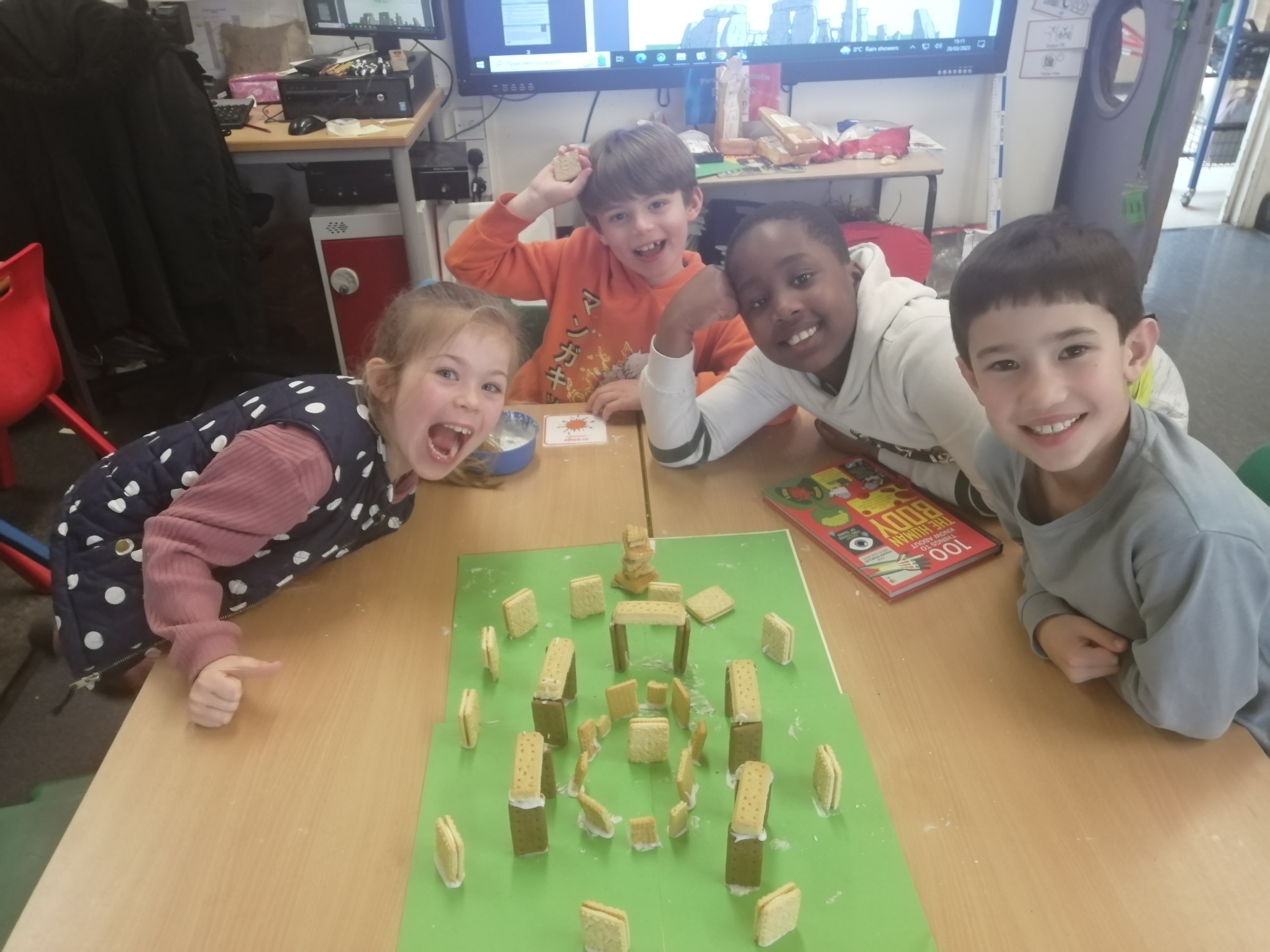 Stonehenge in Biscuits - year 3